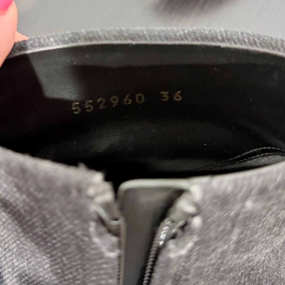 Balenciaga Black Denim BB Knife Kitten Heel Booties - Picture 10 of 12